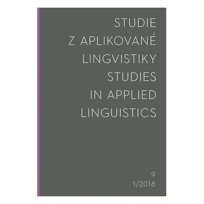 Studie z aplikované lingvistiky 1/2018