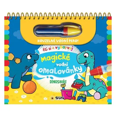 Dinosauři - Čti a vybarvuj Magické vodní omalovánky