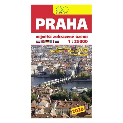 Praha největší zobrazené území 1:25.000 (2020)