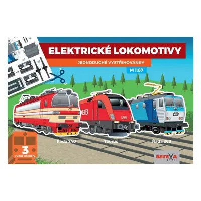 Elektrické lokomotivy - Jednoduché vystřihovánky