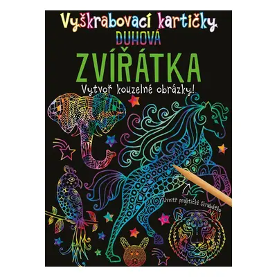 Vyškrabovací kartičky - Duhová zvířátka - kolektiv