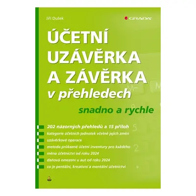 Účetní uzávěrka a závěrka v přehledech snadno a rychle, 1. vydání - Jiří Dušek