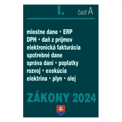 Zákony I A 2024 daňové zákony