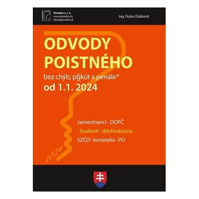 Odvody poistného od 1. 1. 2024 - Dušan Dobšovič