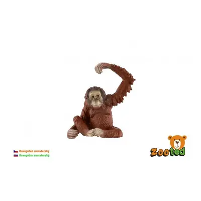 Orangutan sumaterský zooted plast 8cm v sáčku