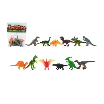 Zvířátka dinosauři mini plast 6-7cm 12ks v sáčku