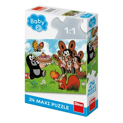 Krtek slaví narozeniny: maxi puzzle 24 dílků - Dino