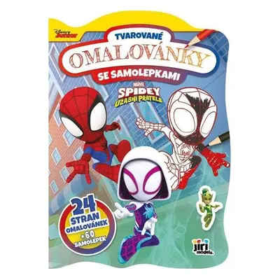 Spidey - Tvarované omalovánky se samolepkami