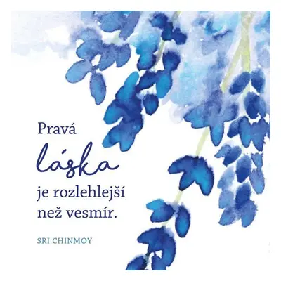 Korkový podtácek s citátem - Pravá láska je rozlehlejší než vesmír - Sri Chinmoy