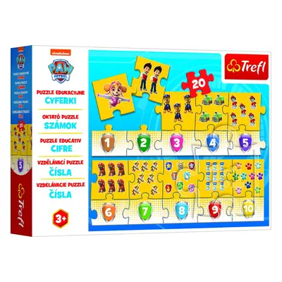 Trefl Puzzle Tlapková patrola - Čísla / 20 dílků - Trefl