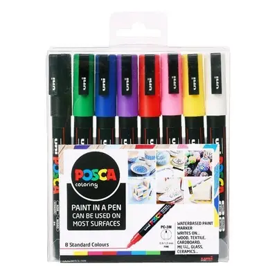 Posca Sada akrylových popisovačů 0,9-1,3 mm - základní barvy 8 ks