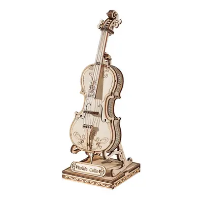 3D dřevěné puzzle Violoncello