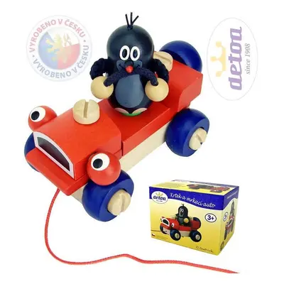 Detoa Tahací Krtek a mrkací auto 14cm - Detoa