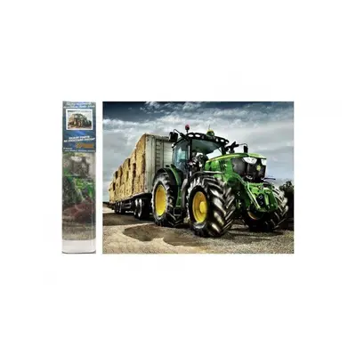 Diamantový obrázek John Deere 40x30cm s doplňky v blistru 7x33x3cm