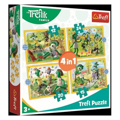 Trefl Puzzle Treflíci - Zábava 4v1 (12,15,20,24 dílků)