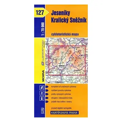 1: 70T(127)-Jeseníky,Kralický Sněžník (cyklomapa)