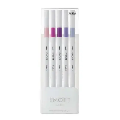 UNI EMOTT liner sada č.7, FLORAL, 5 ks, mix barev