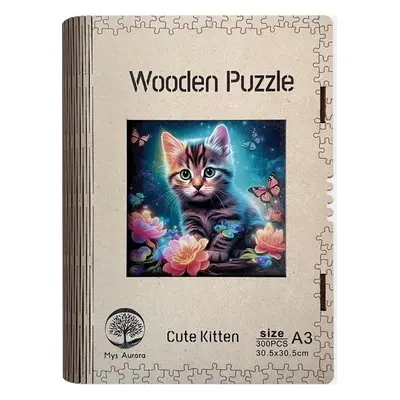 Wooden puzzle Cute Kitten A3 - EPEE