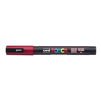 Posca popisovač PC-3M, 0,9 - 1,3 mm, tmavě červená (14)