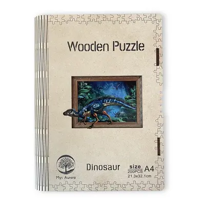 Dřevěné puzzle/Dinosaurus A4 - EPEE