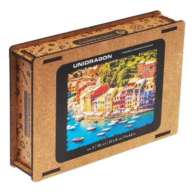 UNIDRAGON dřevěné puzzle ITALSKÁ RIVIÉRA velikost S (23x16cm)