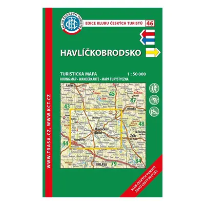 KČT 46 Havlíčkobrodsko 1:50 000 / turistická mapa