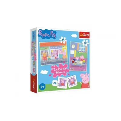 Trefl Puzzle Peppa Pig / 30+48 dílků+pexeso