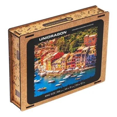 UNIDRAGON dřevěné puzzle ITALSKÁ RIVIÉRA velikost KS (43x30cm)