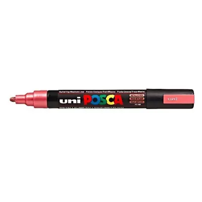 Posca popisovač PC-5M, 1,8 - 2,5 mm, metalická červená (M15)