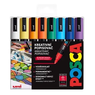 Posca sada popisovačů PC-5M, 1,8 - 2,5 mm, mix barev (16 ks)