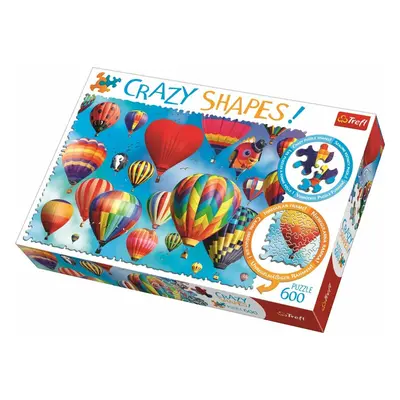 Trefl Puzzle Barevné balony / 600 dílků Crazy Shapes - Supco