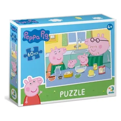 Puzzle Prasátko Peppa: Společné vaření 60 dílků