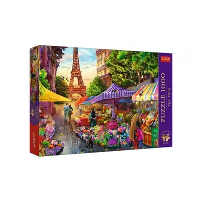 Puzzle Premium Plus - Čajový čas: Květinový trh, Paříž 1000 dílků 68,3x48cm v krabici 40x27x6cm 