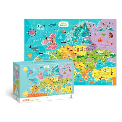 Dodo Puzzle Mapa Evropy 100 dílků - TM Toys