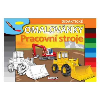 Pracovní stroje - didaktické omalovánky