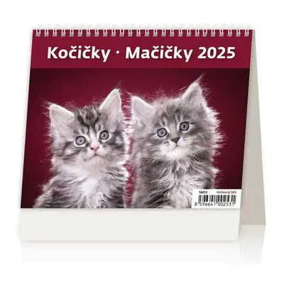 Kalendář stolní 2025 - MiniMax Kočičky / Mačičky