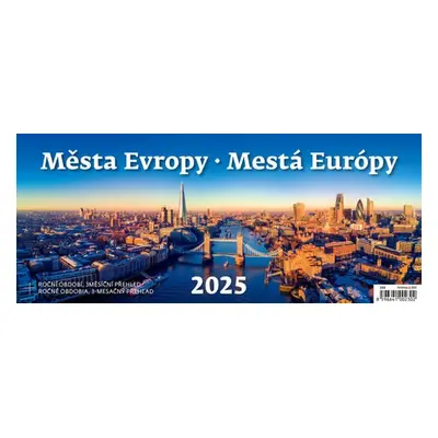 Kalendář stolní 2025 - Města Evropy / Mestá Európy