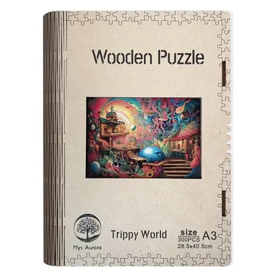 Dřevěné puzzle/Trippy world A3 - EPEE