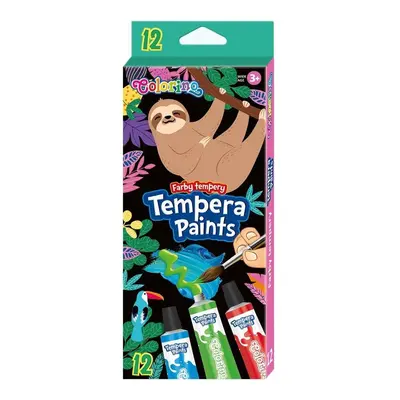 Colorino temperové barvy Wildkid, tuba, 12 ml, 12 barev