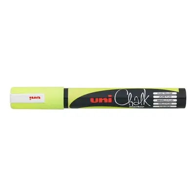 UNI PWE-5M křídový popisovač, 1,8 - 2,5 mm, fluo žlutý