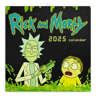 Kalendář 2025 poznámkový: Rick a Morty, 30 × 30 cm