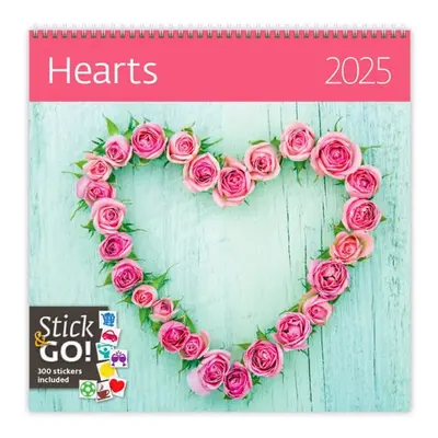 Kalendář nástěnný 2025 - Hearts