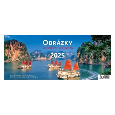 Kalendář stolní 2025 - Obrázky ze světa / Obrázky zo sveta