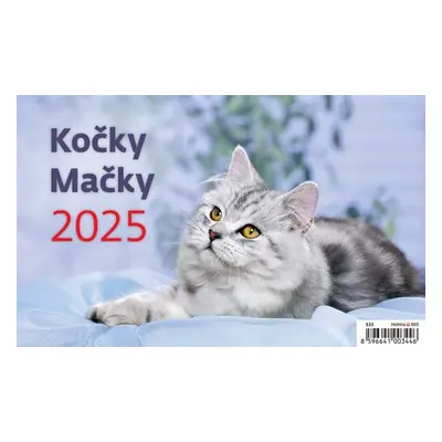 Kalendář stolní 2025 - Kočky / Mačky