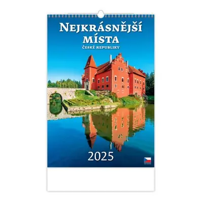 Kalendář nástěnný 2025 - Nejkrásnější místa ČR