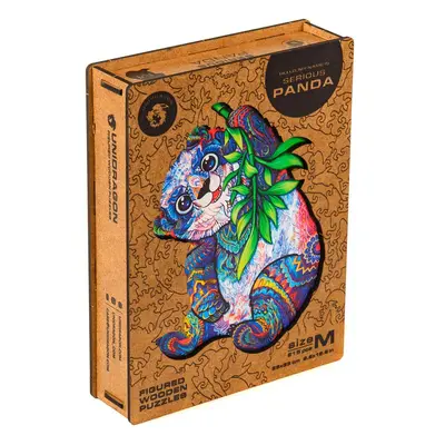 UNIDRAGON dřevěné puzzle PANDA velikost M (25x33cm) - EPEE