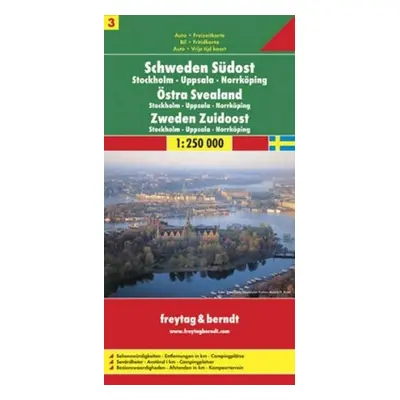 AK 0669 Švédsko 3. JV-Stockholm Uppsala 1:25 000