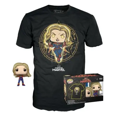 Funko POP & Tee: Marvel - Captain Marvel (velikost trička L)