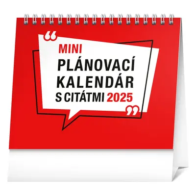 NOTIQUE Stolový kalendár Plánovací s citátmi 2025, 16,5 x 13 cm Slovensky