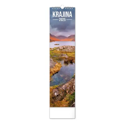 Kalendář 2025 nástěnný: Krajina, 12 × 48 cm